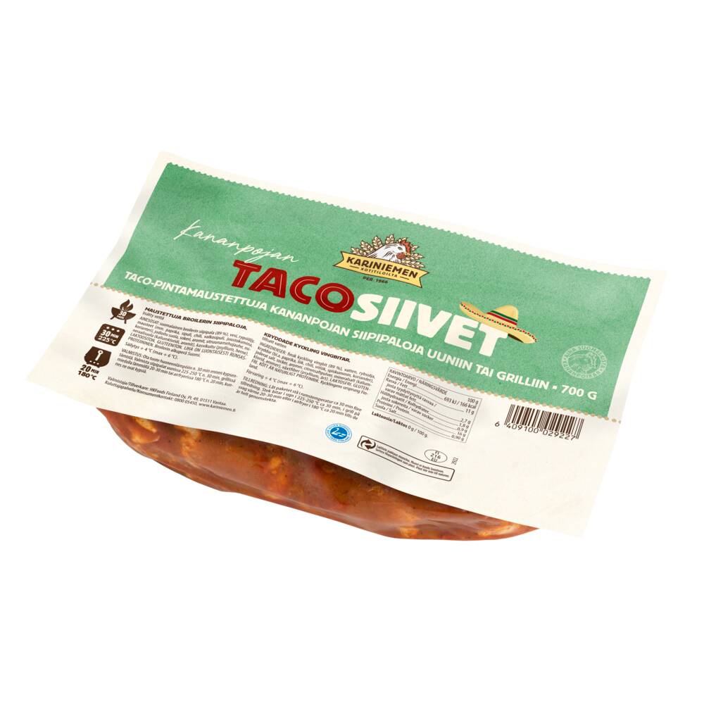 2922 KN Tacosiivet 700g