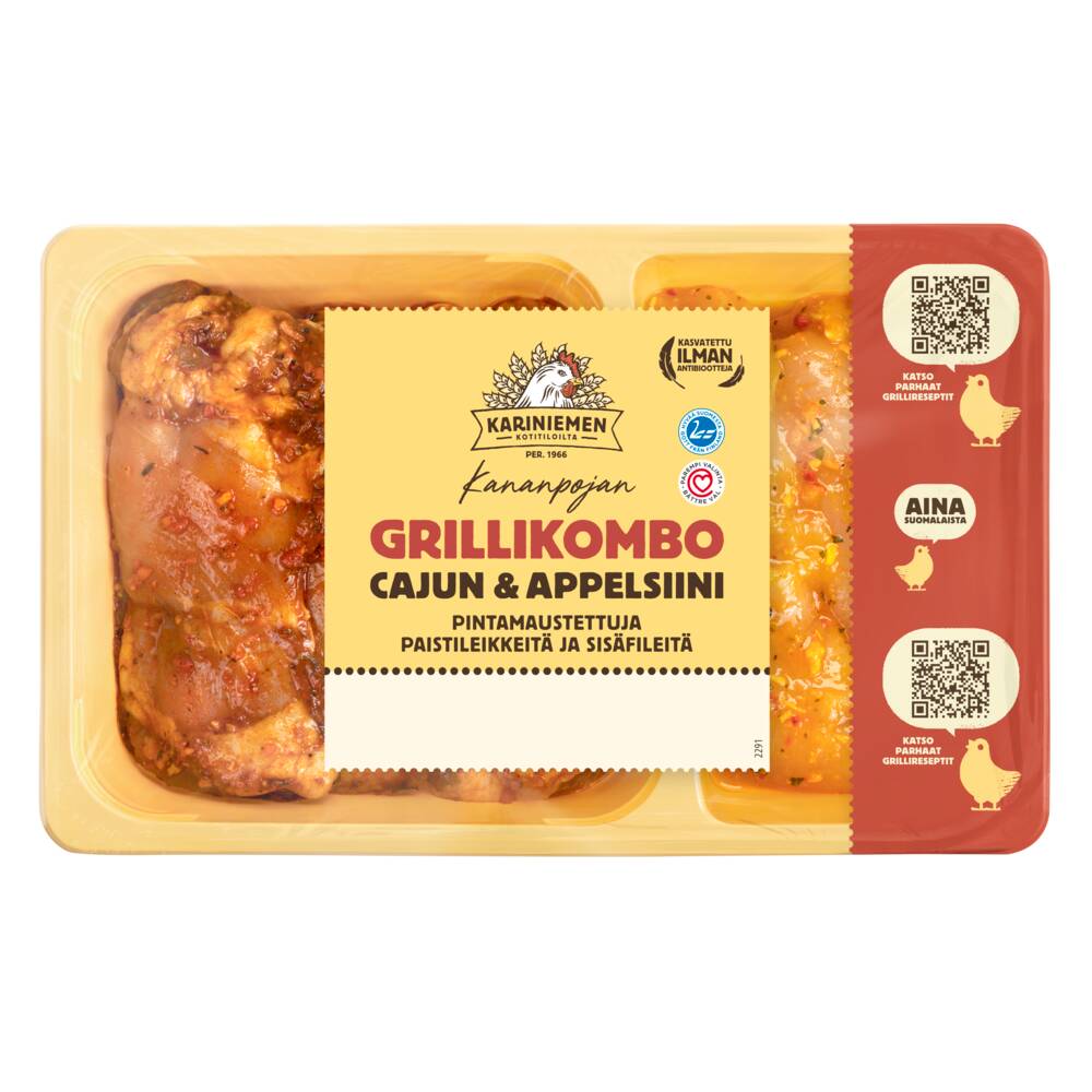 2291 KN Grillikombo Cajun ja Appelsiini 550g