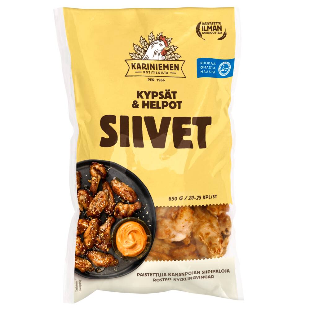 7213 KN Paistetut siivet 650g