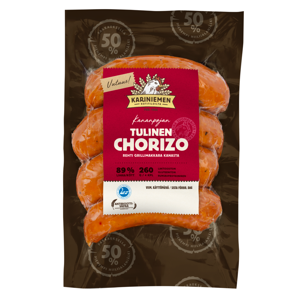 Kariniemen_Kananpojan_Tulinen_Chorizo_grillimakkara_260g.png