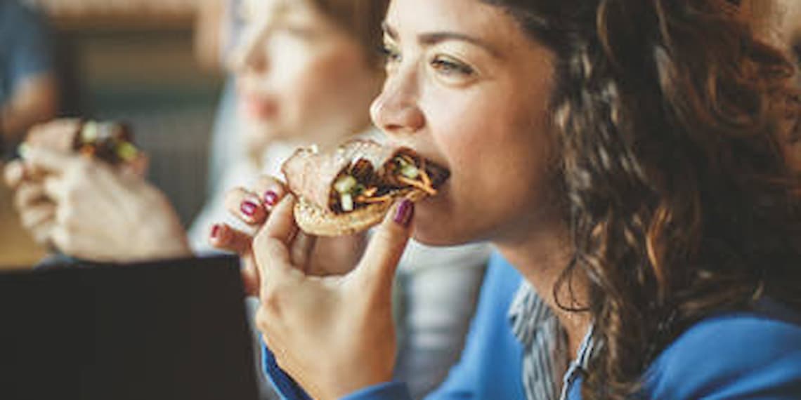 Women on a lunch break